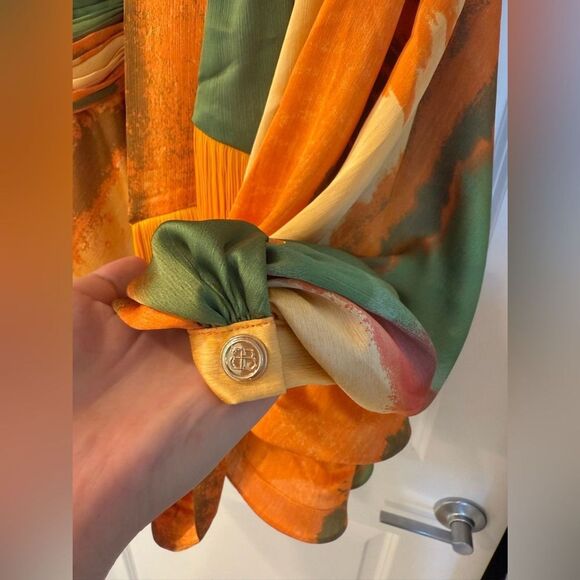 NWOT BRONX AND BANCO Bedouin Horizon Mini Dress  in orange - Picture 13 of 16